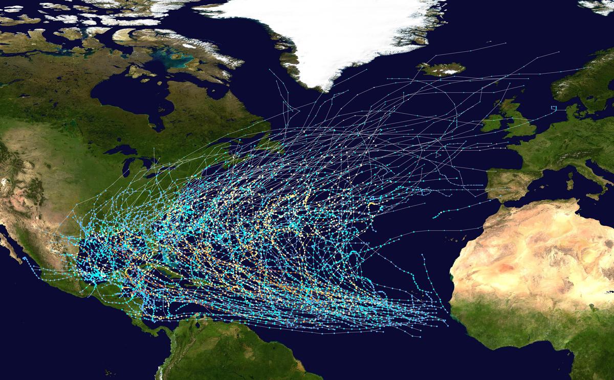 An AI system accurately predicting the path of a hurricane