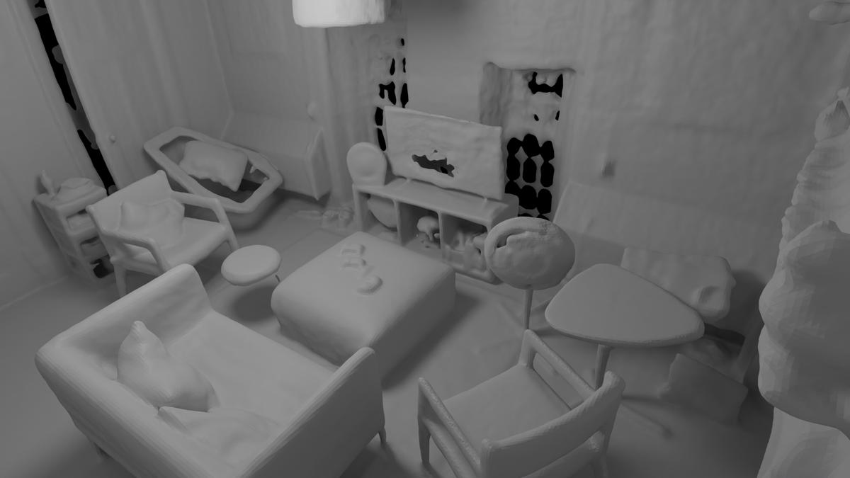 A 3D scene reconstruction using Neural Radiance Fields (NeRF) technology