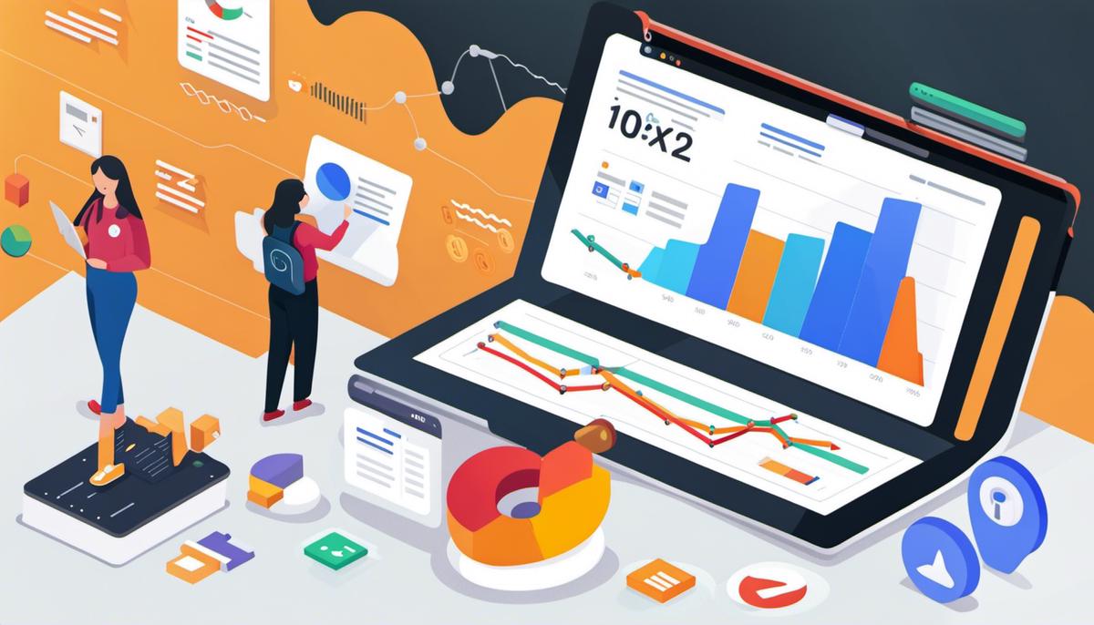 Image describing the usage of SEO monitoring tools: Google Analytics and Google Search Console for Nuxt.js site.